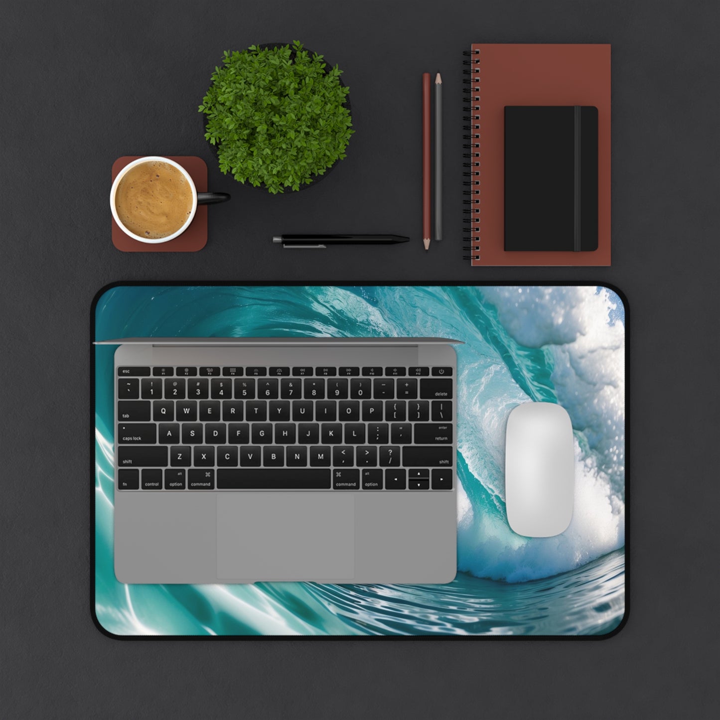 Inside the Barrel: Surfing Photography, Ocean Wave Art- by The Good Kink Mouse Pads Printify