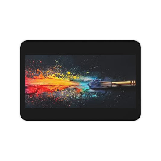 Colorful Artistic Desk Mat - Creative Workspace Accessory Home Decor Printify 12" × 18"